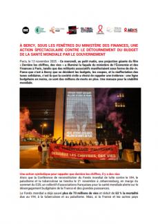 santé mondiale AIDES communiqué